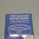 Heated Water Bowl for Dogs Winter Outdoor - 3L Foldable Travel Pet Bowl Keeps Water Unfrozen for Dogs Cats Chickens, USB Adjustable 113-149F, Leakproof Portable Anti-Chew