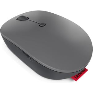 Lenovo Go USB-C Essential Wireless Mouse, 2.4 GHz Nano USB-C Receiver, Adjustable DPI, Rechargeable Battery, Ambidextrous, GY51C21210, Grey