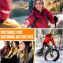 FlexiGlide Winter Waterproof Ski Gloves Men Women, Snow Warm Cycling Cold Weather, Driving Biking Running (Black)