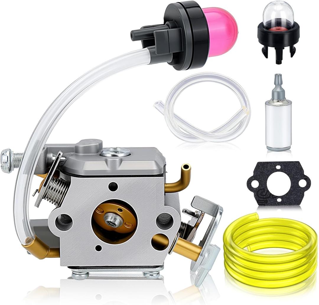 PR4218 596786602 Carburetor Kit Compatible with Poulan Pro PR4218A Poulan PL3816 PL3314 PR4016 PD4218 PD4016 18Inch 42CC Gas Chainsaw Model Parts