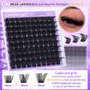2 x Geeneiya 5 Styles Lash Clusters Kit, Volume/Mega/Full/Bottom Eyelash Clusters Extensions with Lash Bond and Seal, Remover and Lash Extension Tools for Beginners and Proficient, DIY at Home Easily
