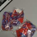 36PCS Fourth/4th of July Necklaces Beads: Patriotic Accessories Bulk Memorial Day Party Favors Decor Decorations-Star Uncle Sam Hats