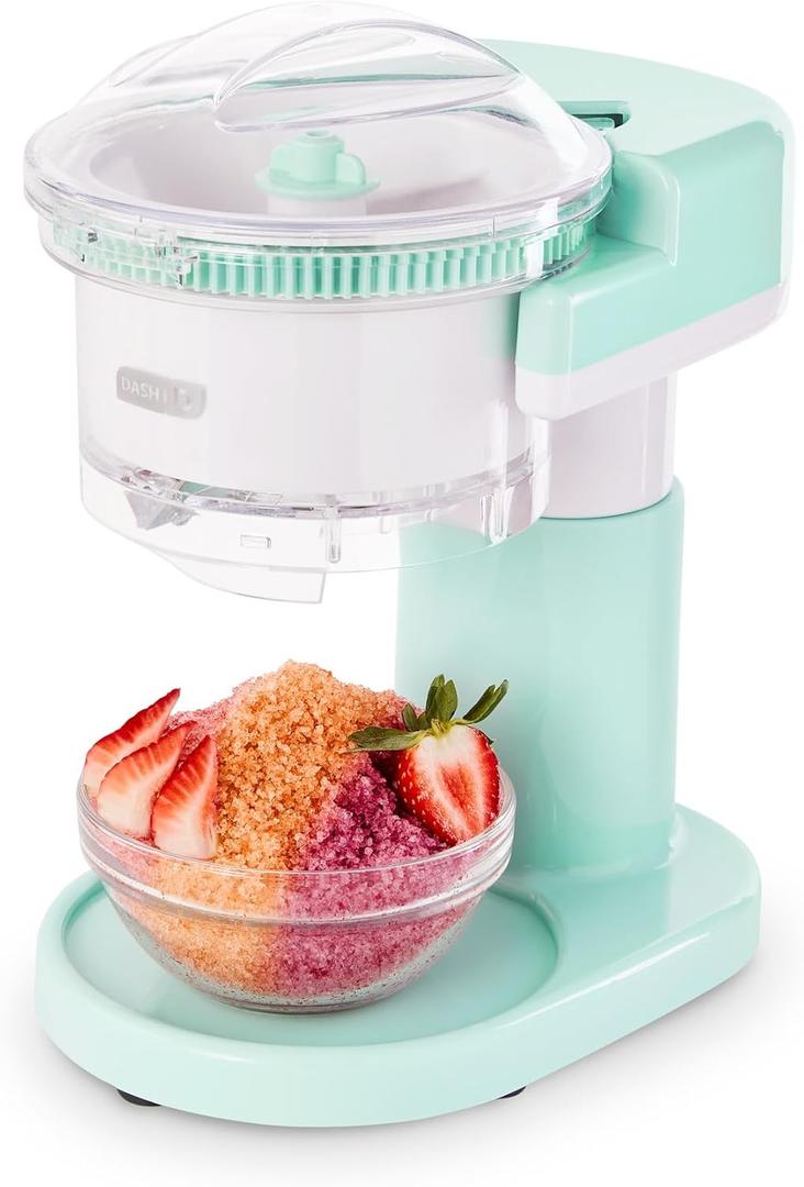 Dash Shaved Ice Maker - Frozen Dessert Maker for Snow Cones, Slushies, Cocktails & More - Easy to Use & Clean - Space-Saving Design - Aqua (One Size (Pack of 1))