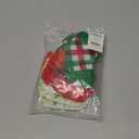 Fun Express 3 1/2" x 4" Patchwork Mini Christmas Stocking Decorations - 12 Pieces