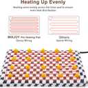 MIXJOY Heated Dog Bed, 11 Adjustable Temperature Dog Heating Pad Indoor with Timer, Pet Heated Mat for Dogs Cats, Electric Cat Heating Pad with Washable Cover, Heated Pet bed-28''x20'', Medium