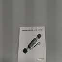 acer SD Card Reader USB C, Dual Slots USB 3.0 Type C to Micro SD Card Adapter, Memory Card Reader for MicroSD, SDHC, SDXC, Compatible with Laptop, PC, iPhone16/15, MacBook Pro/Air, iPad Pro, Android (Grey)