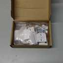 Retractable Baby Gate Replacement Parts, 55" W x 33" H Retractable Baby Gate Extensions (Including 2 x Latches + 2 x Brackets + 1 Set of Screws) for Retractable Gate (White)