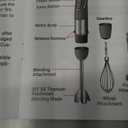 Mueller Multistick 800W 4-in-1 Immersion Blender Handheld, 12 Speed Hand Mixer - Turbo Boost, Heaviest Duty Copper Motor, Titanium Blades Hand Blender, Milk Frother Wand, Whisk, Beaker, Chopper, Grey