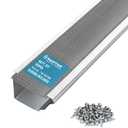 RAPTOR GUTTER GUARD 48 FT. (Nominal) Contractor Grade Stainless Steel Micro-Mesh Gutter Guard Kit with Screws Included. Fits 6 in. & 7 in. Gutters. DIY-Friendly. (7.187 in. x 47.625 in.)