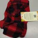 ASENKU Dog Sweater, Plaid Dogs Fleece Vest, Soft Comfortable Pet Pajamas, Warm Winter Puppy Shirt, Cold Weather Coat Jacket Pet Clothes for Small & Medium Dog Breeds