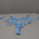 Lilosy Sexy Underwire Cute Push Up Strappy Embroidered Mesh Sheer Lingerie Set See Through Panty Bra, Size M