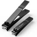 3 x Aogeili Long Lever Nail Clippers with File for Thick Toenails & Fingernails