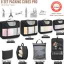 Veken 10 Set/8 Set Packing Cubes for Travel Essentials, Suitcase Organizer Bags in 4 Sizes, Carry-On Luggage Accessories with Laundry Bag & Passport Holder, Airplane Must Have, Camp Gifts for Men