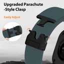 Elastic Sport Band for Apple Watch Ultra 3/2/1 Bands 49mm 46mm 45mm 44mm 42mm 41mm 40mm 38mm Men Women, Adjustable Parachute Buckle Nylon Fabric Wristband for iWatch Series 11 10 SE 9 8 7 6 5 4 3