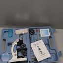 100X-1200X Kids Microscope Kit for Children: Compound Microscope for Kid STEM Biology Discovery - Science Experiments Microscopio Set with Metal Frame, Carrying Box Educational Gift for Child 8-12