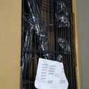 REGILLER 6-Wire Shelving Metal Storage Rack Adjustable Shelves,Standing Storage Shelf Units for Laundry Bathroom Kitchen Pantry Closet(Black,14.1" D x 30" W x 80" H)