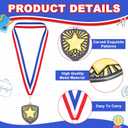 Yaomiao 10/20 Pcs 2. 4'' Award Medals Bulk Gold Winner Team Participation Medals for Kids Adults Metal Trophy Tournaments Competitions Award Prize Gift