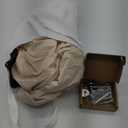 Marlowe & Co Indoor Outdoor Double Layer Cotton Sensory Compression Swing, Special Needs Therapy Swing, Holds 200 lbs, 360° Swivel Hardware Included (Oat)