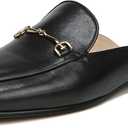 Sam Edelman Women's Linnie Flat Mules (10, Black Leather)