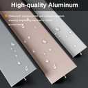 3Pcs Aluminum T-Molding, Floor Transition Strips, Floor Divider Trim, Threshold Strip, for Bridging Gaps Between Floors, or Between Wood Floors and Tiles (Gold 3pcs 35.4"x0.8")