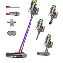 Cordless Vacuum Cleaner, 48KPA 550W 65Mins Self-Standing Vacuum Cleaners for Home, Cordless Stick Vacuum with Oversized Dust Cup, Rechargeable Vacuum for Hardwood Floor, Carpet, Pet Hair