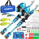 ODDSPRO Kids Fishing Pole, Portable Telescopic Fishing Rod and Reel Combo Kit - with Spincast Fishing Reel Tackle Box for Girls, Youth