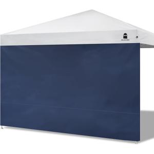 Sunshade Sidewall for 10x10 Pop Up Canopy Gazebos Tent - Straight Leg, Instant Waterproof Canopy SunWall, 1 Pack Canopy Sidewall Only (Spliceable, Navy)