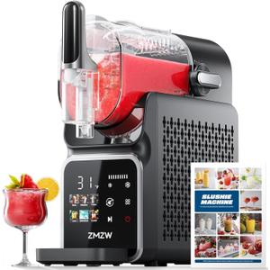 Slushie Machine, 88 oz. Frozen Drink Maker, No Ice Needed Slushy Machine for Home with 6 Presets, Adjustable Slush Thickness, LED Display, Perfect for Frozen Margaritas, Cocktails, Slushies, Frapps