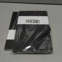 2 x Blank Journal Notebook for Women & Men, 192 Pages College Blank Notebook for Writing Note Taking Work, 100 GSM Thick Paper Hardcover Leather Leather Sketchbook - Medium 8" x 5.7" (Dotted, Black)