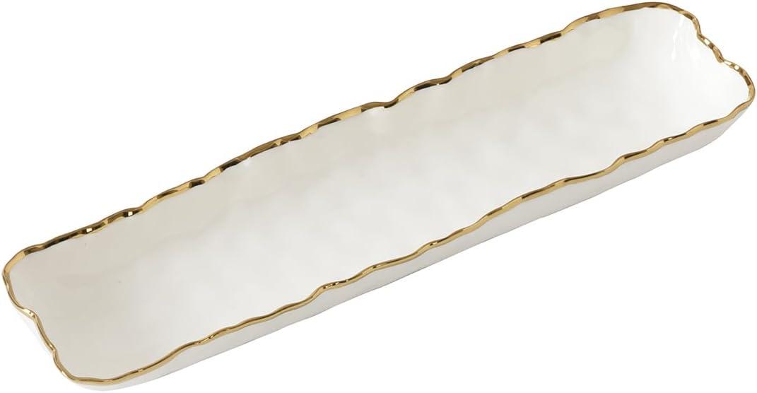 Pampa Bay Cracker Tray, Portofino, Kitchen, Gift, 13 x 3 x 2 Inch, POR0010WG
