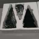 Set of 3 Christmas Velvet Trees - 8'' 10'' 12'' Modern Cone Indoor Christmas Decoration Home Minimalist Velvet Tree Figurines Decor for Holiday Mantel Tabletop Mantel Centerpiece(Green)