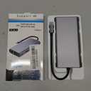 USB C HUB, USB C Adapter 11 in 1 Dongle with 4K HDMI, VGA, Type C PD, USB3.0, RJ45 Ethernet, SD/TF Card Reader, 3.5mm AUX, Docking Station Compatible with MacBook Pro/Air, Other Type C Laptops