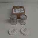 Wide Mouth Mason Jars 16 oz - (2 Pack) - Wide Mouth 16-Ounces Pint Mason Jars with White M.E.M Food Storage Plastic Lids - For Storage, Canning, Freezing, Leak Proof, Microwave & Diswasher Safe