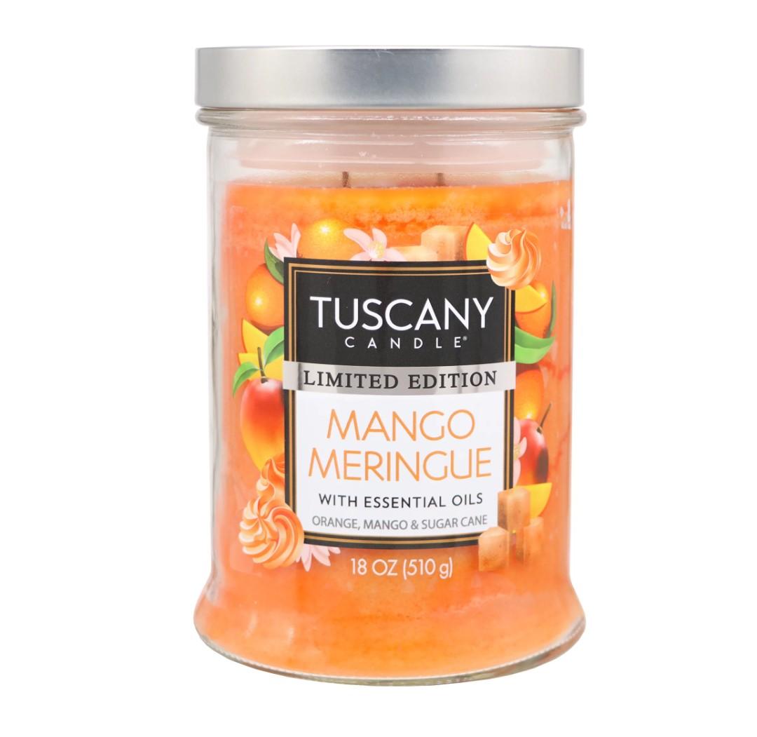 Tuscany Candle Mango Meringue Scented Limited Edition Candle 8 Oz