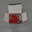 Interactive Electric Automatic Rolling Moving USB Rechargeable Self Activated Play Stimulation Toy Smart Chase Teaser Ball with Speedy Tail Rope for Bored Adult Indoor Cats Puppy Dogs, Red