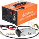 TOAUTO A5 4500Psi 30Mpa PCP Air Compressor,12V DC/110V AC PCP Airgun Compressor with Built-in Fan& Water/Oil-Free& One Button Start, with Adapter HPA Compressor for Paintball/PCP Rifle/Mini Scuba Tank