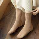 Yoicy Womens Super Thick Wool Socks - Soft Warm Comfort Casual Crew Winter Socks (Pack of 3-5), Multicolor (One Size)