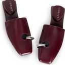 Square Toe Mule Sandals for Women Slip On Kitten Heels with Inverted Heel Cushioned Footbed Toe Ring Clog Slides Low Heel Faux Leather