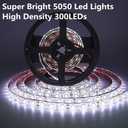 RV Awning Lights, 12V 16.4FT White Camping Awning Lights, Motorhome Travel Trailer Food Trucks Van Waterproof Canopy Led Strip Lighting, RV Exterior Underglow Light
