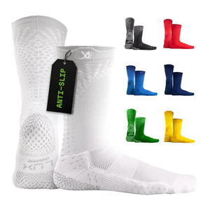LUX Sports Thin Grip Socks for Cleat Sports - Moisture-Wicking Anti Slip Socks for Men & Women - Soccer, Football, Baseball
