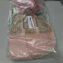 Geyoga 6 Pcs Winter Knit Set Beanie Hat Long Scarf Touchscreen Gloves Ear Muff Socks Warm Valentine Gift for Women Men Snow(Pink,Classic Style)