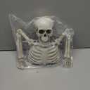 Presence Halloween Skeleton Decorations with Different Light Colors, Skull Lamp for Halloween Decor, Groundbreaker Skull Stakes Lights Scary Indoor Outdoor Lighted Holiday Party Yard Home Decor