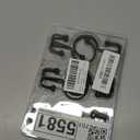 Goowin Shower Curtain Hooks, 12 Pcs Shower Curtain Rings, Durable Rust Proof Black Shower Curtain Hooks, Shower Rings for Curtain, Double Glide Shower Hooks for Shower Curtain Rods, Black (Classic - 12 Pack)