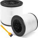 Keetidy True HEPA Replacement Filters for MA Air Purifier 14/14W/14B models, H13 True HEPA and Activated Carbon Filters, 3 in 1 PreFilters, 2 Pack