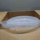 Afrine 6 pack plant Saucer Drip tray 16 inch , Potting Trays for plants, Heavy strudy plastic planet flower pot saucers for indoor outdoor garden,plant water drip Trays for pots  (16",clear )