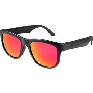 GS01 Smart Bluetooth Sunglasses, Audio Sunglasses With Speaker, UV400 Polarized lens, Open Ear Music, Touch Control (Red)