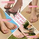 UNA GELLA French Press On Toenails - 15 Sizes Pre-Etched French Toe Nail Press Ons Soft Square Gel False Toenails Pink and White Fake Toe Nails 180Pcs for Women Big Toes Nail Extensions Pedicure