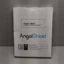 Angel Shield Toilet Seat with Zinc Alloy Hinges Quiet-Close Quick-Release Wood Molded UV Lid Easy Clean(Elongated,Black)
