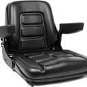 Universal Forklift Seat, Tractor Seat with Micro Switch,Armrest for Tractor,Excavator Skid Loader Backhoe Dozer Telehandler ZTR's