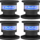Preffair Audiophile Speaker Isolation Spikes Aluminum Record Player Shock Absorber Speaker Floor Protector Mat Adjustable Subwoofer Anti Vibration Pads Non-Slip LP Vinyl Record Player Base